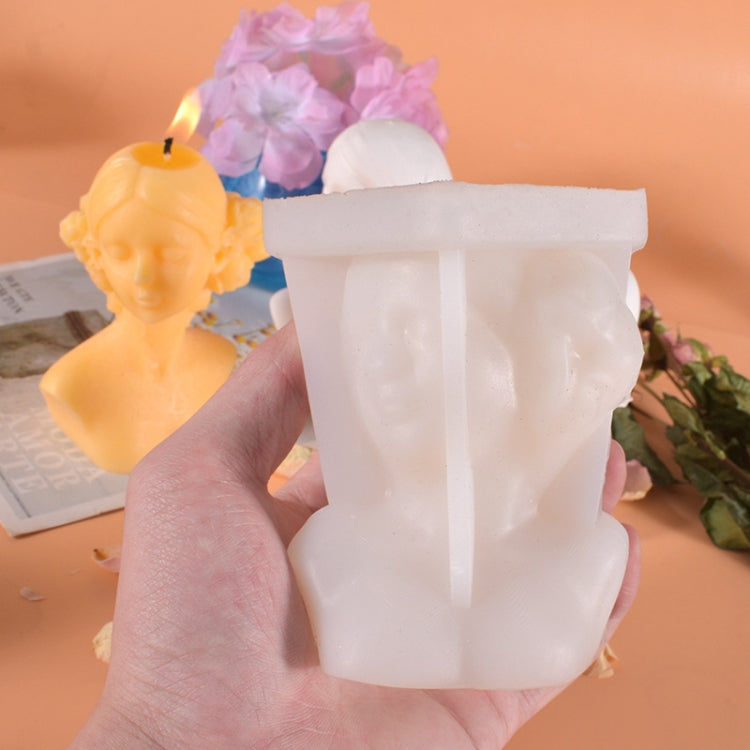 Molde de Silicone para Vela de Beleza Aromaterapia em Forma de Rosa, Estilo:, Cobrir Olhos, Fechar Olhos