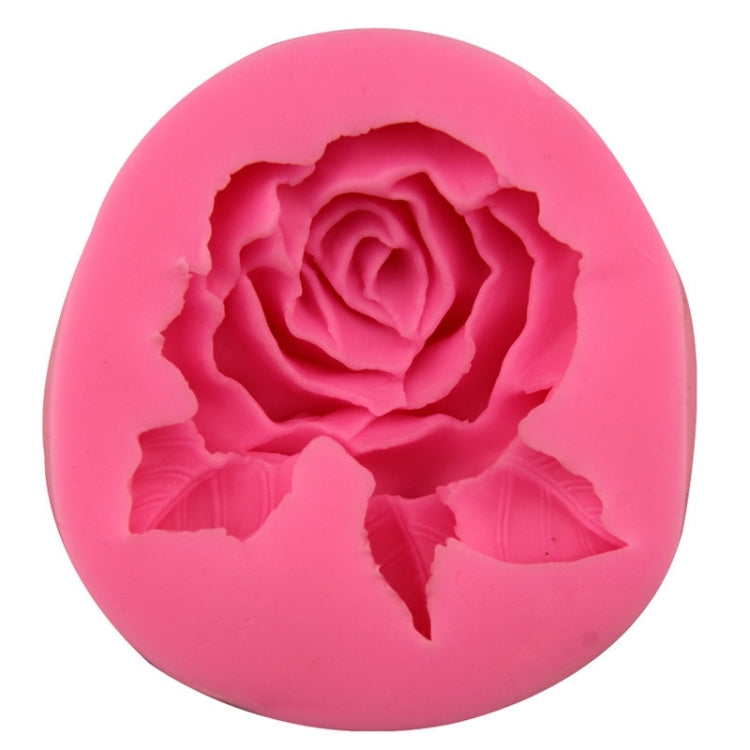 Molde de Silicone para Sabonete Artesanal em Forma de Grande Flor de Rosa, Molde Grande de Rosa