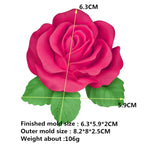 Big Rose Flower Handmade Soap Silicone Mold, Big Rose Mold