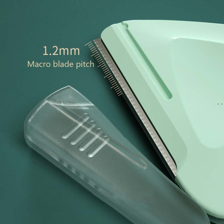 2 Peças/Caixa Aparador Pequeno Triangular para Sobrancelhas, 2 Peças Roxo + Verde