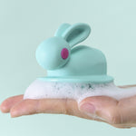 Escova de Champô de Silicone em Forma de Coelho Fofo, Branco, Verde, Rosa