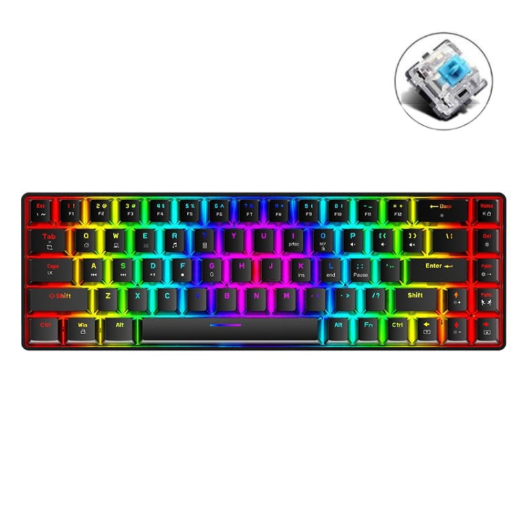 Teclado Mecânico RGB Iluminado para Jogos ZIYOU LANG T8 68 Teclas, Comprimento do Cabo: 1,6m, T8 Preto Eixo Verde, T8 Preto Eixo Chá, T8 Branco Eixo Verde, T8 Branco Eixo Vermelho, T8 Azul Eixo Verde, T8 Rosa Eixo Verde