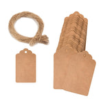 5 Bags 100PCS/Bag Kraft Paper Gift Tags Hang Tags