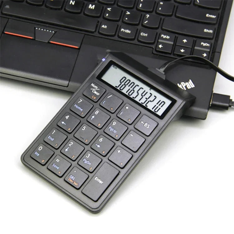 Teclado Numérico Com Fios Sunreed SKB886S 19 Teclas com Interface USB Digital, Comprimento do Cabo: 1,5m, Com Fios Branco, Com Fios Preto