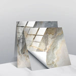 PVC Crystal Covered Film Geometric Pattern Tile Wall Sticker, 20 PCS 20cm