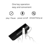 Auscultador Bluetooth estéreo HIFI desportivo sem fios 4.2 de ouvido único, A1 preto, A1 branco, A2 preto, A2 branco