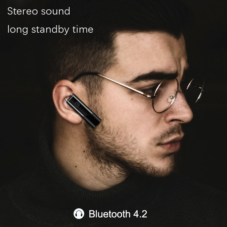 Auscultador Bluetooth estéreo HIFI desportivo sem fios 4.2 de ouvido único, A1 preto, A1 branco, A2 preto, A2 branco
