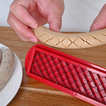 Cortador de Cachorro-Quente, Fiambre e Ovo, Ferramenta de Textura para Churrasco, Corte para Churrasco