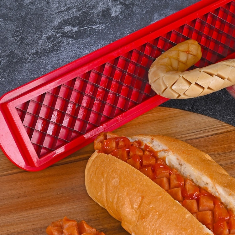 Cortador de Cachorro-Quente, Fiambre e Ovo, Ferramenta de Textura para Churrasco, Corte para Churrasco