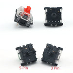 10 Peças de Interruptores com Eixo Gateron G com Tampa Transparente na Base Preta, Estilo:, Pé G3 (Eixo Preto), Pé G3 (Eixo Vermelho), Pé G3 (Eixo Castanho), Pé G3 (Eixo Azul), Pé G3 (Eixo Branco), Pé G3 (Eixo Verde), Pé G3 (Eixo Amarelo)