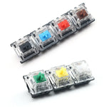 10 Peças de Interruptores com Eixo Gateron G com Tampa Transparente na Base Preta, Estilo:, Pé G3 (Eixo Preto), Pé G3 (Eixo Vermelho), Pé G3 (Eixo Castanho), Pé G3 (Eixo Azul), Pé G3 (Eixo Branco), Pé G3 (Eixo Verde), Pé G3 (Eixo Amarelo)