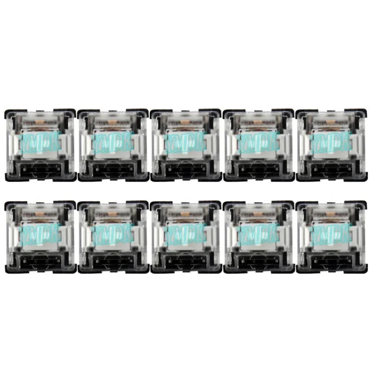 10 Peças de Interruptores com Eixo Gateron G com Tampa Transparente na Base Preta, Estilo:, Pé G3 (Eixo Preto), Pé G3 (Eixo Vermelho), Pé G3 (Eixo Castanho), Pé G3 (Eixo Azul), Pé G3 (Eixo Branco), Pé G3 (Eixo Verde), Pé G3 (Eixo Amarelo)