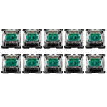 10 Peças de Interruptores com Eixo Gateron G com Tampa Transparente na Base Preta, Estilo:, Pé G3 (Eixo Preto), Pé G3 (Eixo Vermelho), Pé G3 (Eixo Castanho), Pé G3 (Eixo Azul), Pé G3 (Eixo Branco), Pé G3 (Eixo Verde), Pé G3 (Eixo Amarelo)