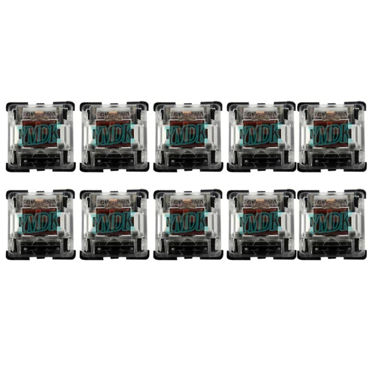 10 Peças de Interruptores com Eixo Gateron G com Tampa Transparente na Base Preta, Estilo:, Pé G3 (Eixo Preto), Pé G3 (Eixo Vermelho), Pé G3 (Eixo Castanho), Pé G3 (Eixo Azul), Pé G3 (Eixo Branco), Pé G3 (Eixo Verde), Pé G3 (Eixo Amarelo)