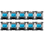 10 Peças de Interruptores com Eixo Gateron G com Tampa Transparente na Base Preta, Estilo:, Pé G3 (Eixo Preto), Pé G3 (Eixo Vermelho), Pé G3 (Eixo Castanho), Pé G3 (Eixo Azul), Pé G3 (Eixo Branco), Pé G3 (Eixo Verde), Pé G3 (Eixo Amarelo)