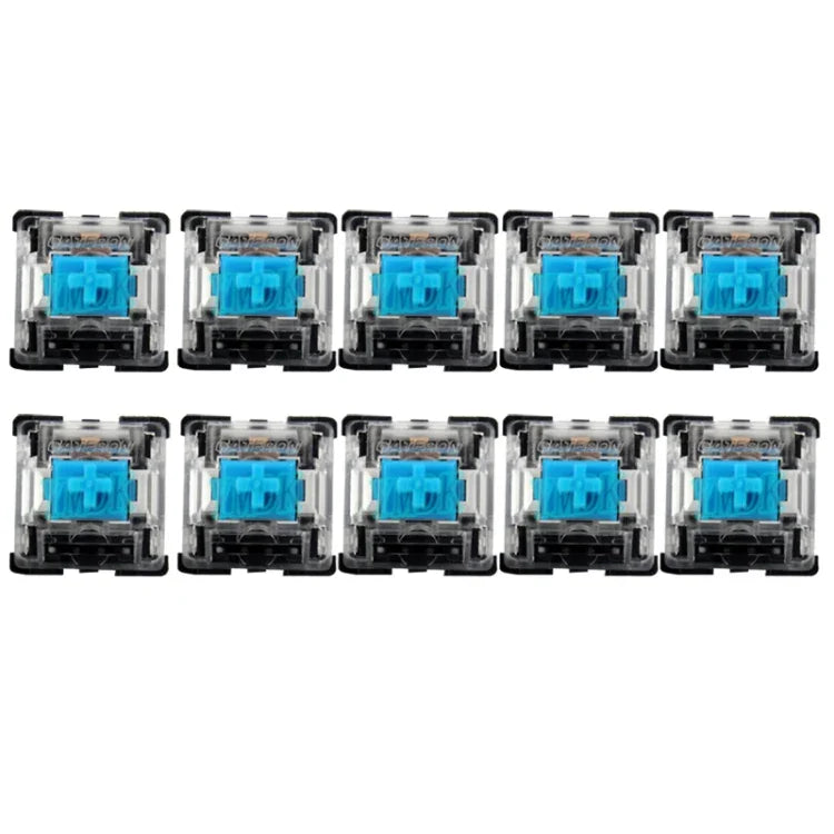10 Peças de Interruptores com Eixo Gateron G com Tampa Transparente na Base Preta, Estilo:, Pé G3 (Eixo Preto), Pé G3 (Eixo Vermelho), Pé G3 (Eixo Castanho), Pé G3 (Eixo Azul), Pé G3 (Eixo Branco), Pé G3 (Eixo Verde), Pé G3 (Eixo Amarelo)
