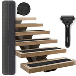 15 PCS Fita Antiderrapante PEVA de Borracha sem Marcas, Tamanhos: 10 x 60cm, 10 x 81cm, 15 x 61cm, 15 x 76cm, 15 x 81cm