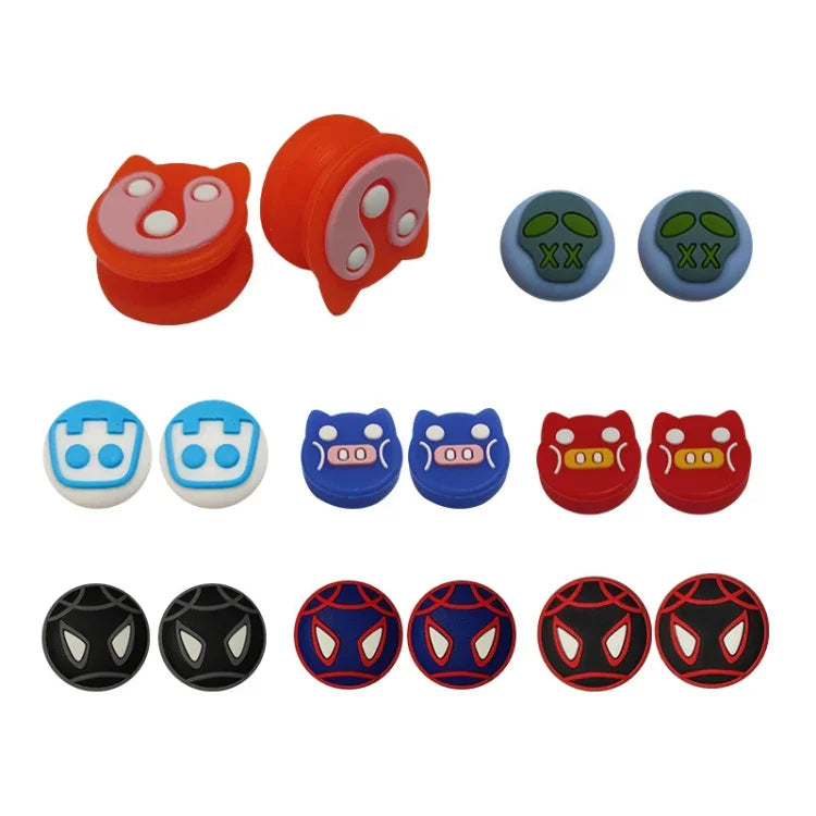 2 Conjuntos de Tampas de Proteção ToyiLuya para Manípulos Esquerdo e Direito em Silicone Antiderrapante para PS4/PS5