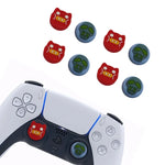 2 Conjuntos de Tampas de Proteção ToyiLuya para Manípulos Esquerdo e Direito em Silicone Antiderrapante para PS4/PS5