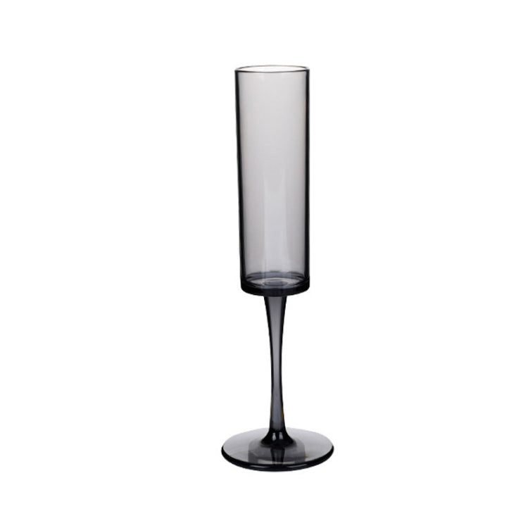 Copos de Champanhe Acrílicos Domésticos de 165ml, Preto, Transparente