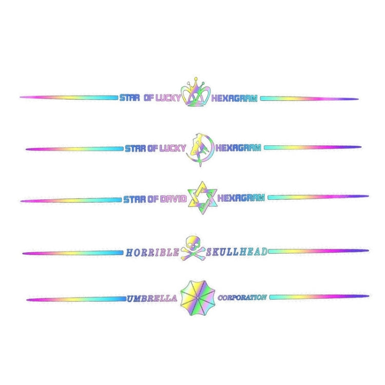 2pcs 60cm Colorful Laser Car Stickers Body Scratches Cover Car Stickers