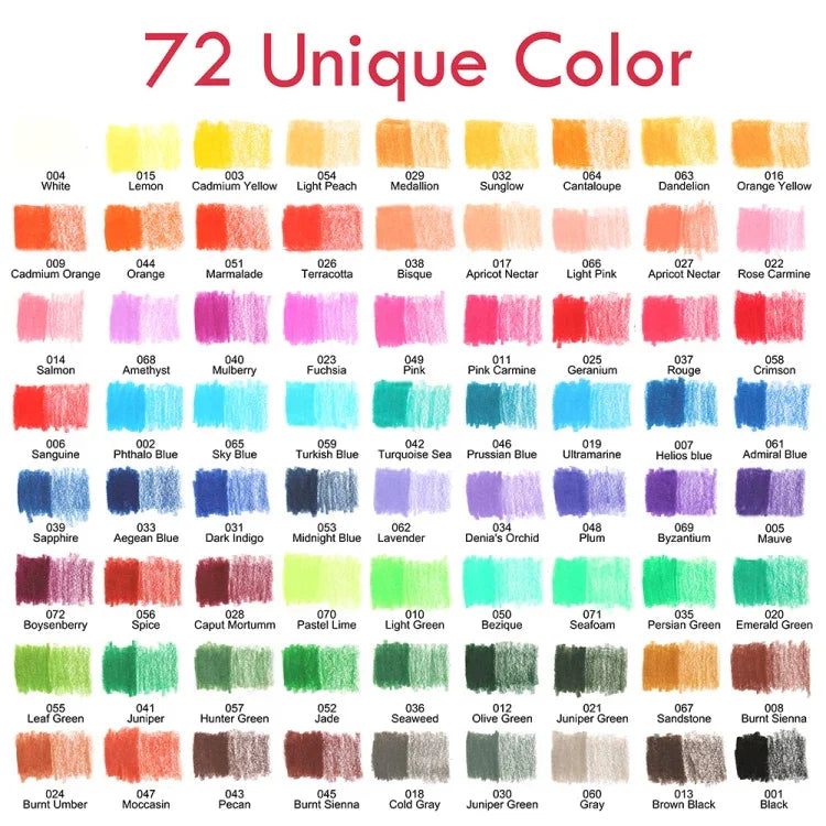 Conjunto de Lápis de Cor Oleosos Yover 95 PCS / Conjunto para Desenho e Pintura, 95 PCS / Conjunto