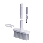 2 canetas de limpeza 5 em 1 para auriculares + escova de limpeza para teclado + puxador de teclas, branco, vermelho branco, vermelho preto