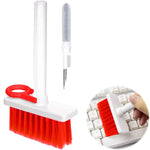2 canetas de limpeza 5 em 1 para auriculares + escova de limpeza para teclado + puxador de teclas, branco, vermelho branco, vermelho preto