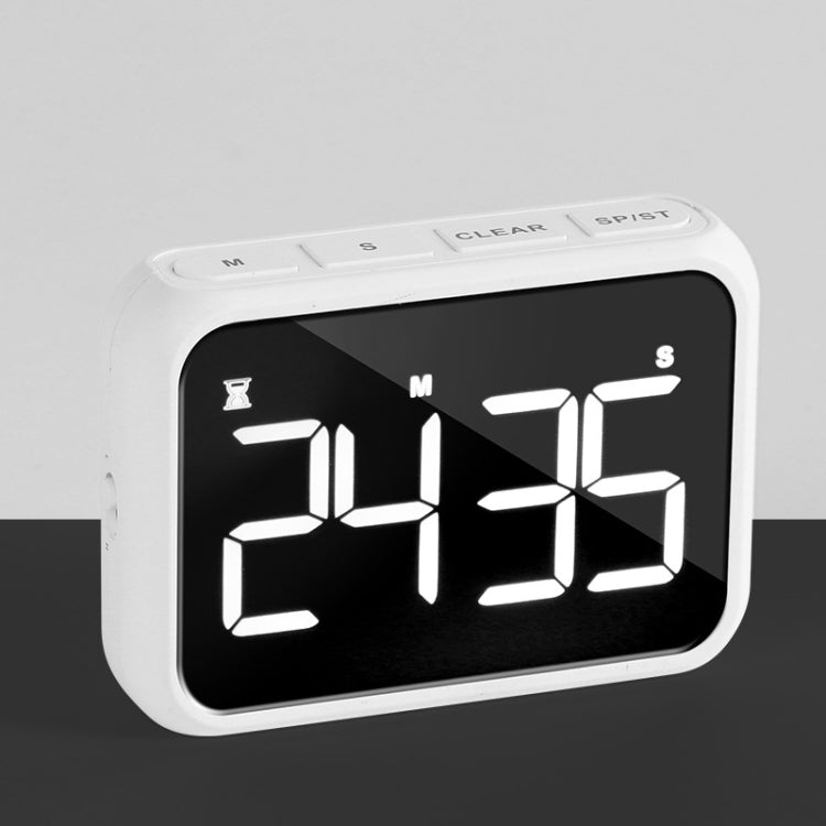 Relógio Despertador Eletrónico com Temporizador LCD de Ecrã Grande Recarregável para Cozinha, Temporizador para Cozinhar