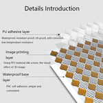 Autocolante de Parede 3D Estéreo Impermeável de Cristal Epóxi para Casa, YJC0041Y, YJC0056Y, YJC0079, YJC0080