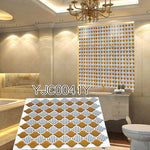 Autocolante de Parede 3D Estéreo Impermeável de Cristal Epóxi para Casa, YJC0041Y, YJC0056Y, YJC0079, YJC0080