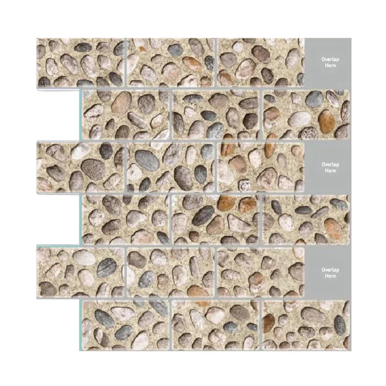 Autocolante de Parede 3D Impermeável e Resistente a Óleo, YJC0071Y, YJC0072Y, YJC0073Y, YJC0074, YJC0093, YJC0094, YJC0095, YJC0096, YJC0097, YJC0098