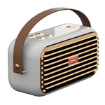 X7 Altifalante Bluetooth Retro Portátil Duplo para Exterior, Branco, Azul, Preto, Vermelho, Verde