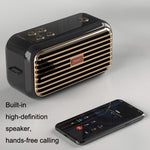 X7 Altifalante Bluetooth Retro Portátil Duplo para Exterior, Branco, Azul, Preto, Vermelho, Verde