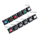 10 Peças de Interruptores Cherry MX com Eixo Linear Silencioso para Teclado, Eixo Preto, Eixo Vermelho, Eixo Castanho, Eixo Azul, Eixo Branco, Eixo Verde, Eixo Prateado, Eixo Vermelho Silencioso, Eixo Preto Silencioso