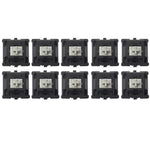 10 Peças de Interruptores Cherry MX com Eixo Linear Silencioso para Teclado, Eixo Preto, Eixo Vermelho, Eixo Castanho, Eixo Azul, Eixo Branco, Eixo Verde, Eixo Prateado, Eixo Vermelho Silencioso, Eixo Preto Silencioso