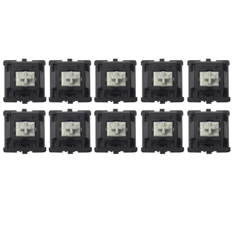 10 Peças de Interruptores Cherry MX com Eixo Linear Silencioso para Teclado, Eixo Preto, Eixo Vermelho, Eixo Castanho, Eixo Azul, Eixo Branco, Eixo Verde, Eixo Prateado, Eixo Vermelho Silencioso, Eixo Preto Silencioso