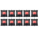 10 Peças de Interruptores Cherry MX com Eixo Linear Silencioso para Teclado, Eixo Preto, Eixo Vermelho, Eixo Castanho, Eixo Azul, Eixo Branco, Eixo Verde, Eixo Prateado, Eixo Vermelho Silencioso, Eixo Preto Silencioso