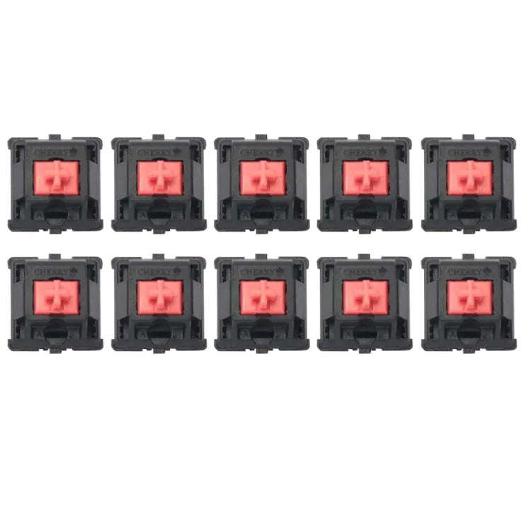 10 Peças de Interruptores Cherry MX com Eixo Linear Silencioso para Teclado, Eixo Preto, Eixo Vermelho, Eixo Castanho, Eixo Azul, Eixo Branco, Eixo Verde, Eixo Prateado, Eixo Vermelho Silencioso, Eixo Preto Silencioso