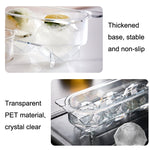 Molde Transparente Redondo para Cubos de Gelo de Grau Alimentar Doméstico, Tamanho: Grande, Pequeno, Médio, Grande