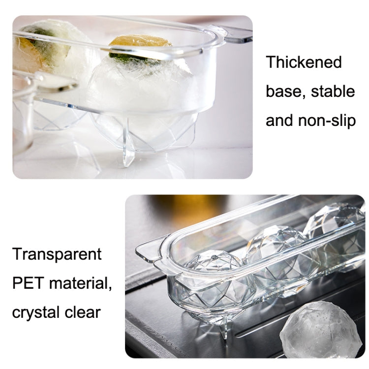 Molde Transparente Redondo para Cubos de Gelo de Grau Alimentar Doméstico, Tamanho: Grande, Pequeno, Médio, Grande