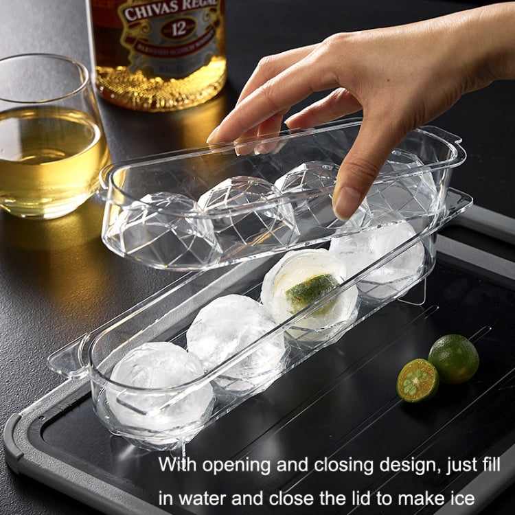 Molde Transparente Redondo para Cubos de Gelo de Grau Alimentar Doméstico, Tamanho: Grande, Pequeno, Médio, Grande