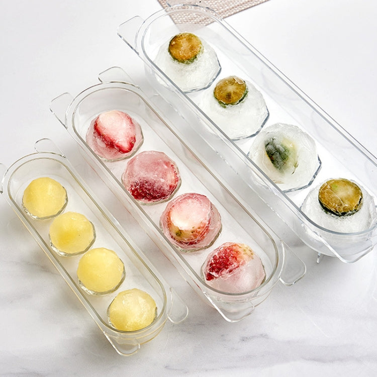 Molde Transparente Redondo para Cubos de Gelo de Grau Alimentar Doméstico, Tamanho: Grande, Pequeno, Médio, Grande
