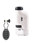 Microscópio portátil de laboratório para crianças, brinquedos, Lite Standard (Branco), Lite Standard (Rosa), Lite Standard (Azul), Lite + Suporte (Branco), Lite + Suporte (Rosa), Lite + Suporte (Azul), Lite + Amostra (Branco), Lite + Amostra (Azul)