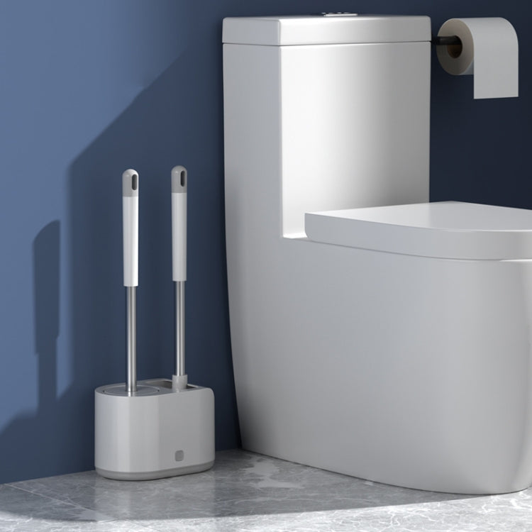Conjunto de Escova Sanitária com Duas Cabeças de Silicone MT2, Tipo de Apoio, Tipo de Montagem na Parede