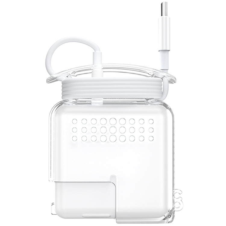 Capa Protetora Transparente de Silicone OATSBASF para Carregador IPhone MacBook Pro Air, 20W, 30W / 29W, 60W / 61W, 85W / 87W / 96W