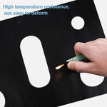 Gas Stove 5-hole Oil-proof Pad Teflon Protective Cover Anti-dirty Pad, 0.2mm, 0.3mm, 0.4mm