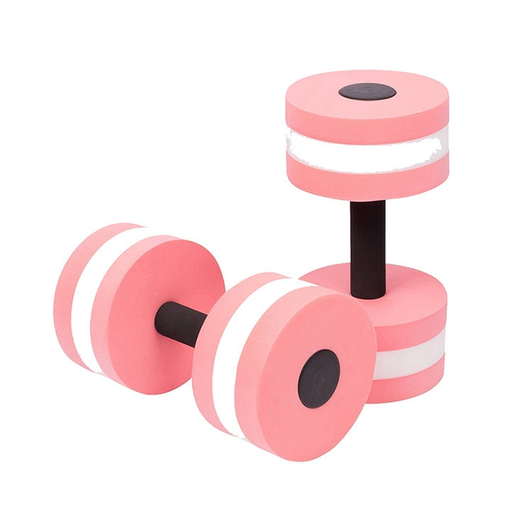 Par de halteres flutuantes de água em espuma EVA para piscina, halteres ajustáveis para exercício
