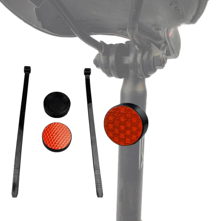 Luz Traseira Refletora para Bicicleta de Montanha Localizador Anti-Roubo com Suporte Oculto Para AirTag 2ª Geração / AirTag 1ª Geração, Refletor Vermelho, Refletor Branco