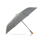 Guarda-chuva Automático de Negócios Grande, Dupla Camada, com 10 Costelas e Resistente ao Vento PARACHASE, Cinzento, Preto, Azul Marinho, Caqui